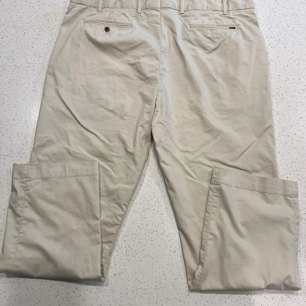 Polo Golf Ralph Lauren Pants Men's 42/32 Golf Tailored Fit Light Khaki